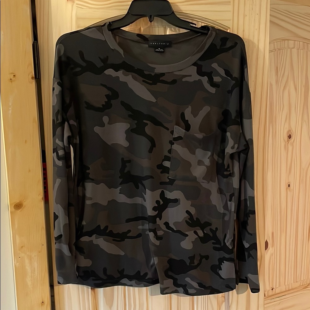 Camouflage Long Sleeve Top